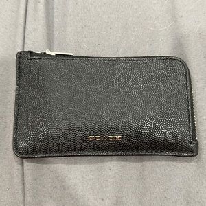 Coach card holder with coin zipper